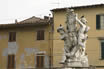 Statue With Angels Carrying The Symbol Of Pisa