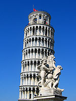 A Torre Inclinada de Pisa, Itália